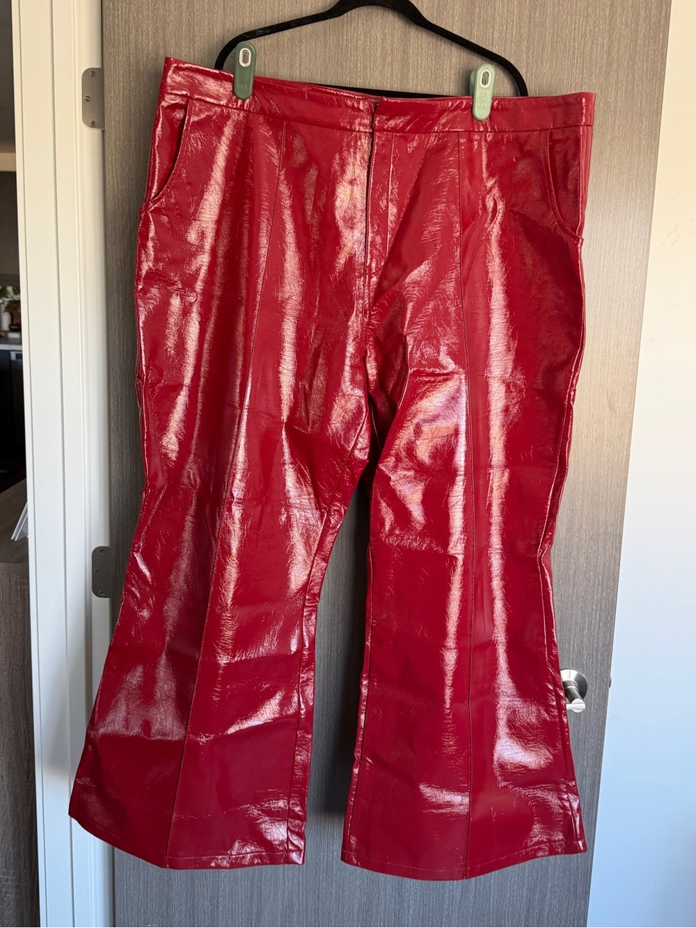 Princess Polly Madi Pu Pant Red - Picture 3 of 6
